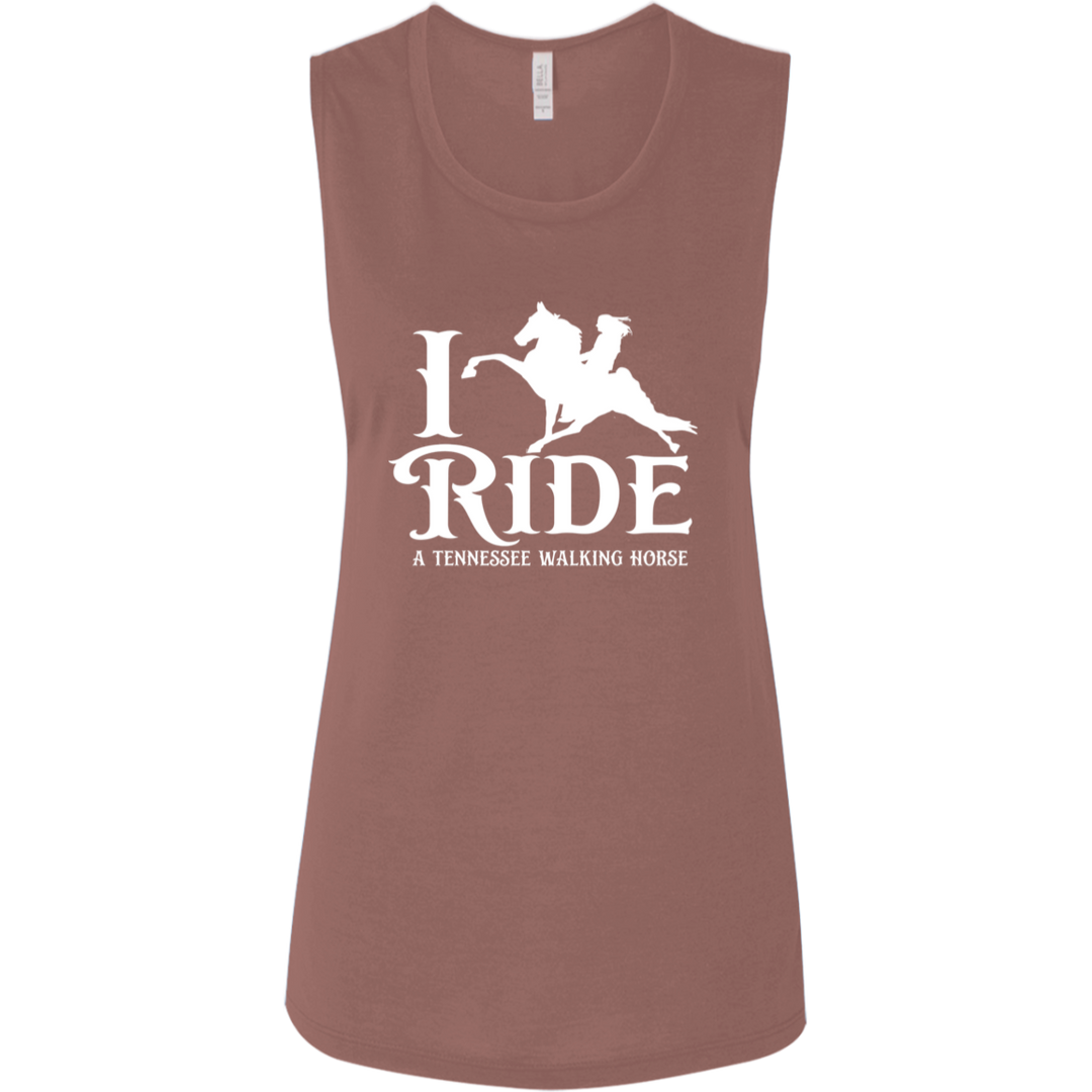 I RIDE A WALKING HORSE B (WHITE) B8803 Ladies&