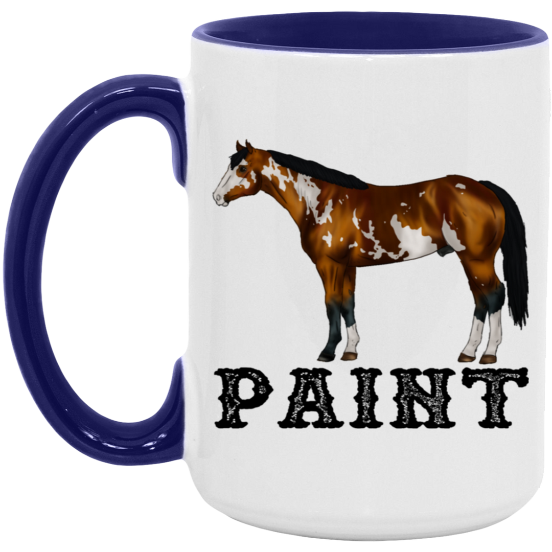 PAINT STYLE 1 4HORSE AM15OZ 15oz. Accent Mug