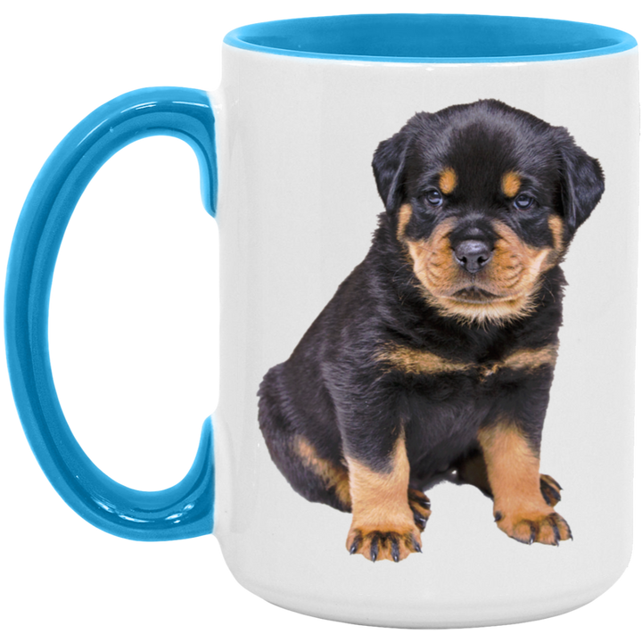 ROTTY PUPPY 1 AM15OZ 15oz. Accent Mug
