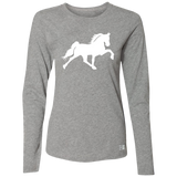 TENNESSEE WALKING HORSE DESIGN 3 JMD (WHITE) 64LTTX Ladies’ Essential Dri-Power Long Sleeve Tee