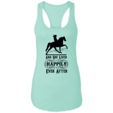 HAPPILY EVER AFTER (TWH Pleasure) Blk NL1533 Ladies Ideal Racerback Tank