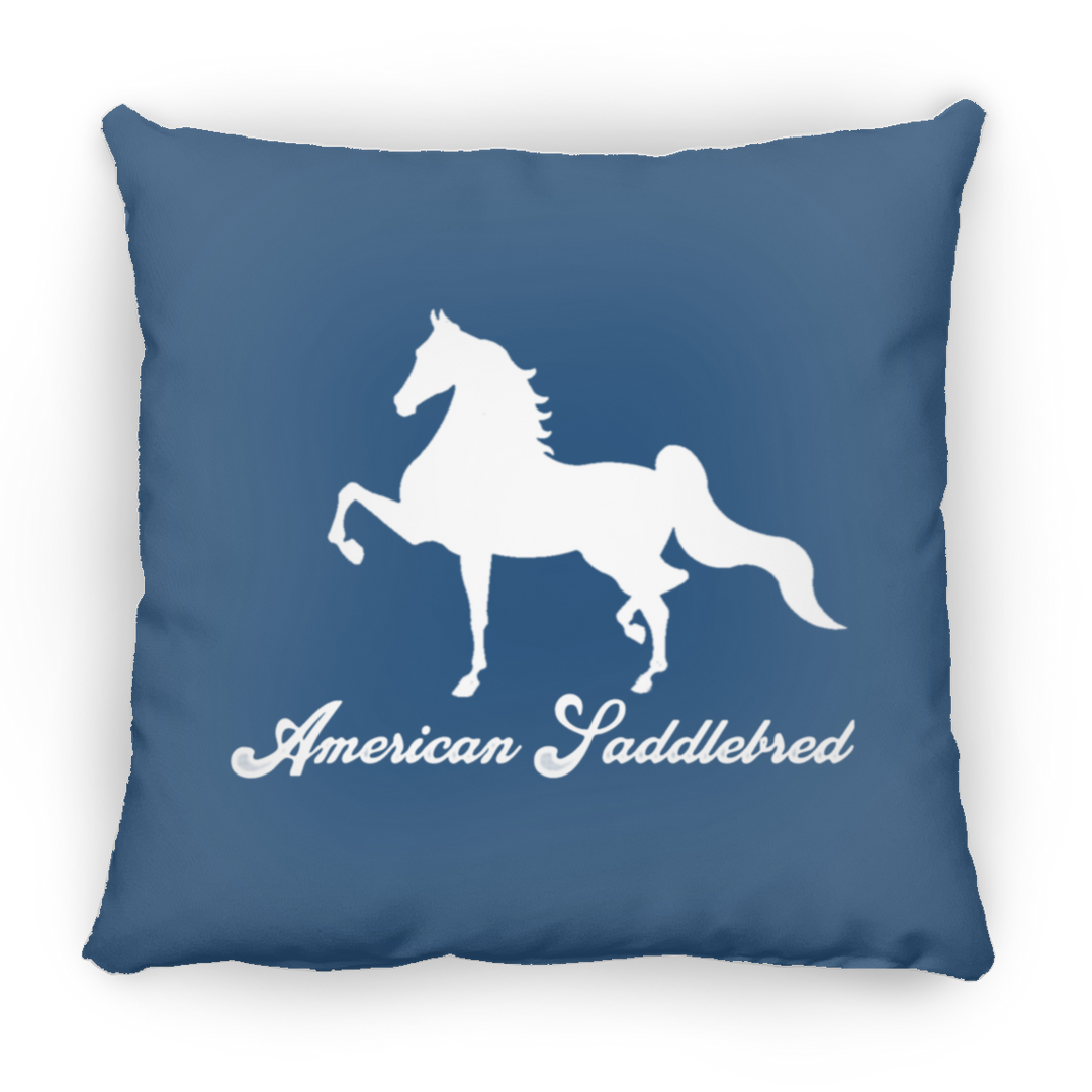 AMERICAN SADDLEBRED (DESIGN 1) WHITE 4HORSE PILLOWS THREE SIZES