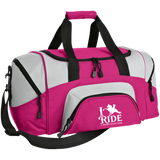 I RIDE A WALKING HORSE B (WHITE) BG99 Colorblock Sport Duffel