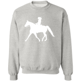 Missouri Fox Trotter LADY FINAL ART WHITE Z65x Pullover Crewneck Sweatshirt 8 oz (Closeout)
