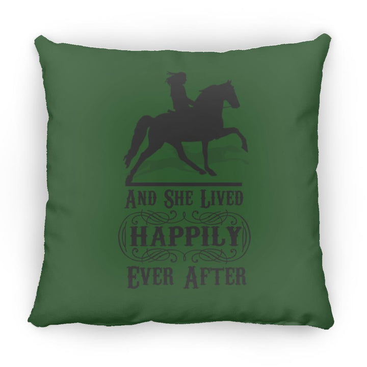 HAPPILY EVER AFTER (TWH Pleasure) Blk ZP16 Medium Square Pillow