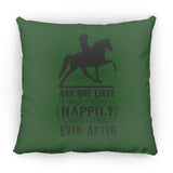 HAPPILY EVER AFTER (TWH Pleasure) Blk ZP16 Medium Square Pillow