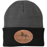 AMERICAN SADDLEBRED ON LEATHER CP90 Knit Cap - Patch