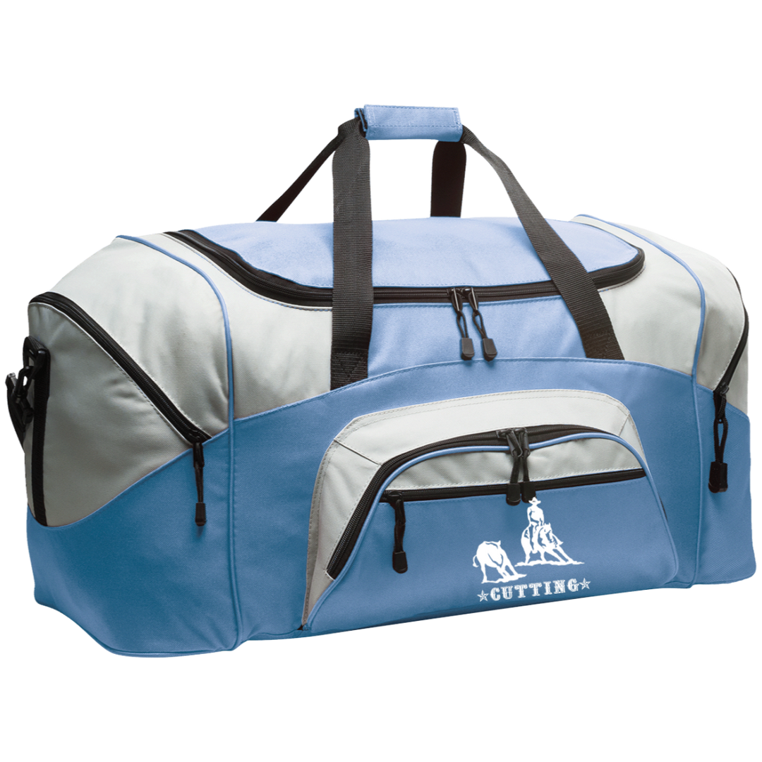 CUTTING STYLE 1 (white) 4HORSE BG99 Colorblock Sport Duffel