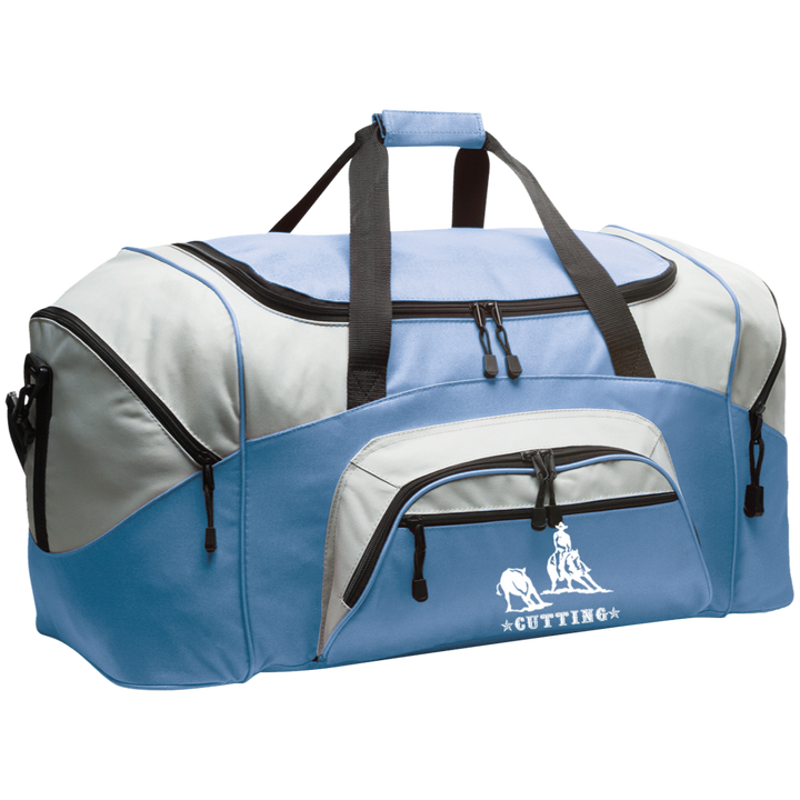 CUTTING STYLE 1 (white) 4HORSE BG99 Colorblock Sport Duffel