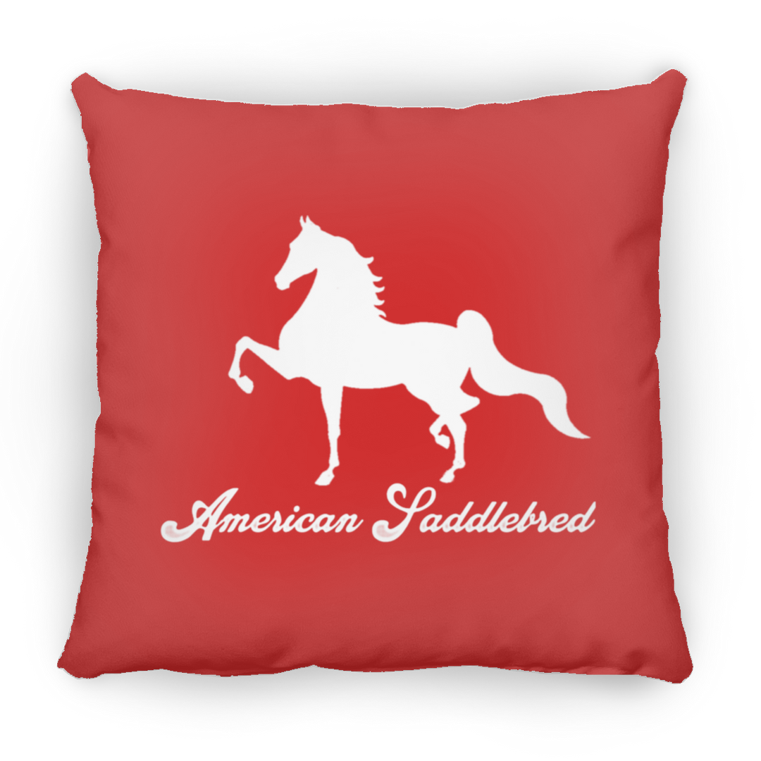 AMERICAN SADDLEBRED (DESIGN 1) WHITE 4HORSE PILLOWS THREE SIZES