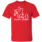 HUNTER JUMPER STYLE 1 (WHITE) 4HORSE G500 5.3 oz. T-Shirt