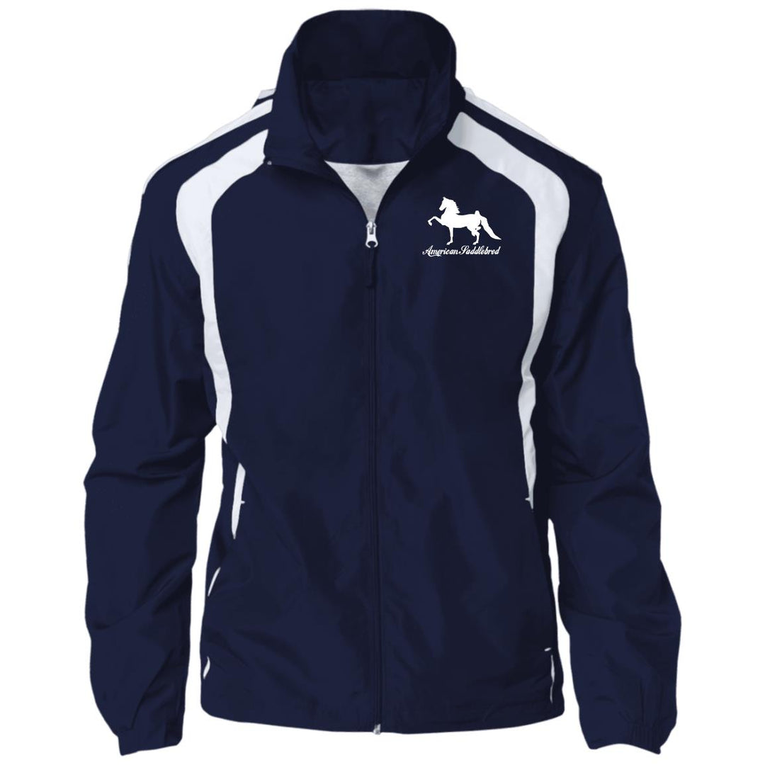 American Saddlebred 2 (white) JST60 Jersey-Lined Raglan Jacket