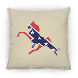Rebel on the Rail Tennessee Walking Horse Performance ZP14 Small Square Pillow