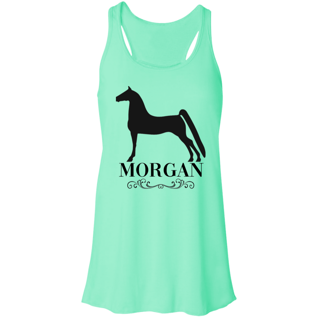 MORGAN STYLE 1 4HORSE B8800 Flowy Racerback Tank