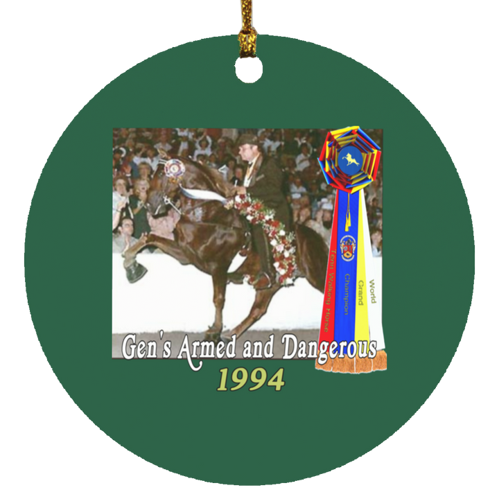 WGC GENS ARMED AND DANGEROUS SUBORNC Circle Ornament