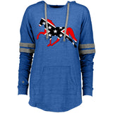 Rebel on the Rail Tennessee Walking Horse Pleasure 229390 Ladies Hooded Low Key Pullover