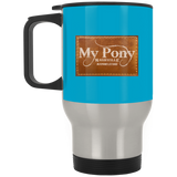 MY PONY NASHVILLE BRAND XP8400S Silver Stainless Travel Mug