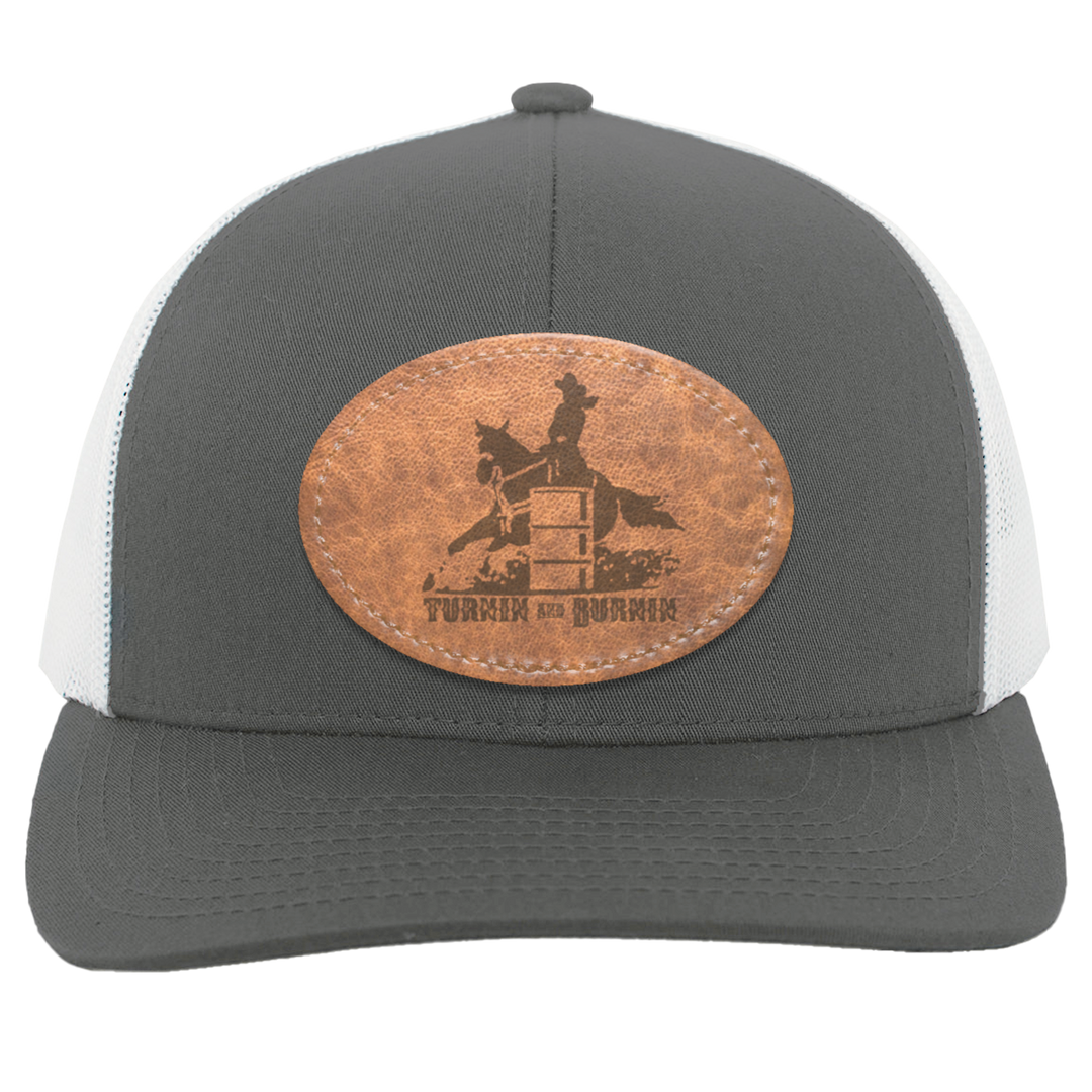 TURNIN AND BURNIN ON LEATHER 104C Trucker Snap Back - Patch