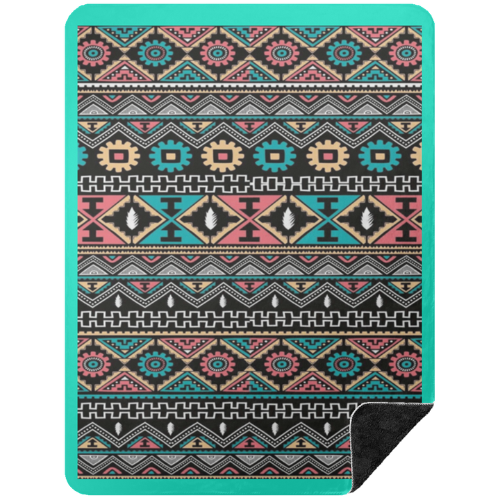 AZTEC 1 BSHL Premium Black Sherpa Blanket 60x80