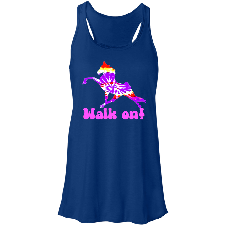 TIE DYE WALK ON B8800 Flowy Racerback Tank