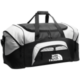 NOT SHIT FACED (WHITE) BG99 Colorblock Sport Duffel