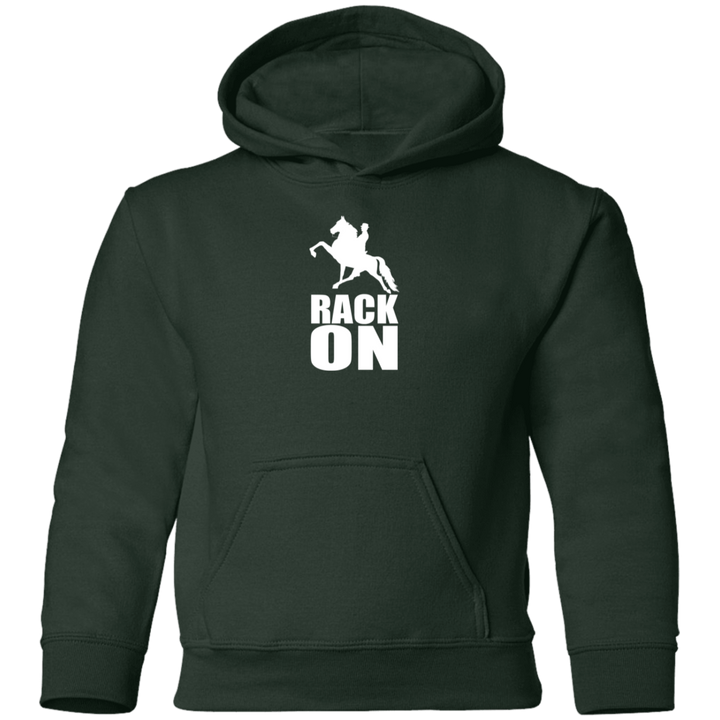 RACK ON RACKING (WHITE ART) G185B Youth Pullover Hoodie
