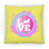 TWH PLEASURE BLEACH SPLATTER PINK TEAL ZP16 Medium Square Pillow