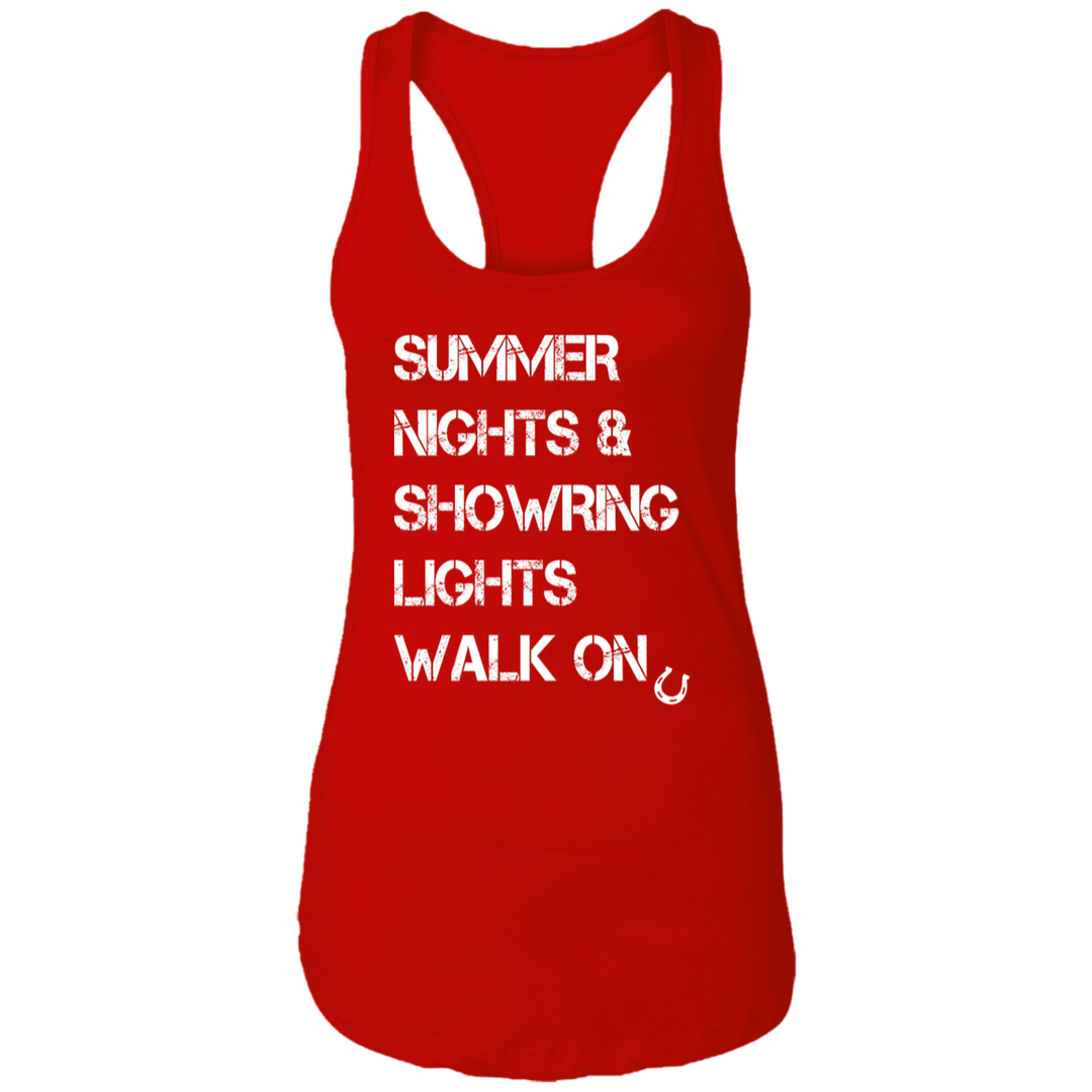 Summer Nights Showring Lights Walk On NL1533 Ladies Ideal Racerback Tank