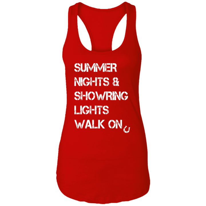 Summer Nights Showring Lights Walk On NL1533 Ladies Ideal Racerback Tank