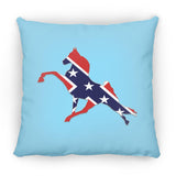 Rebel on the Rail Tennessee Walking Horse Performance ZP14 Small Square Pillow