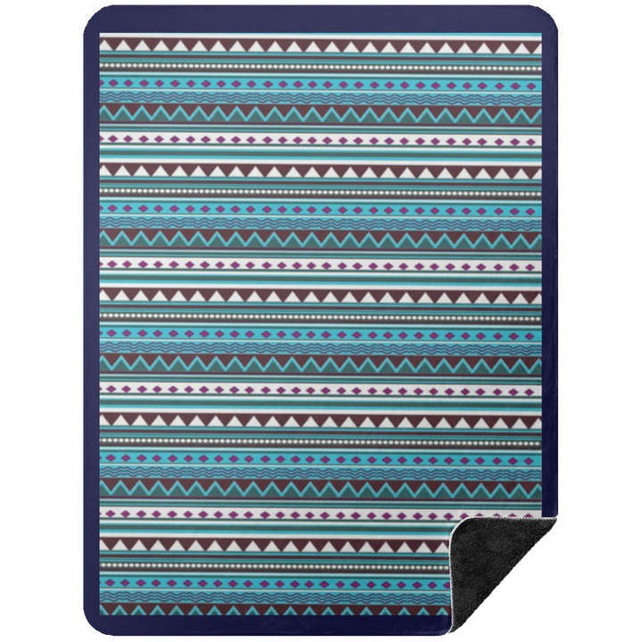 AZTEC 2 BSHL Premium Black Sherpa Blanket 60x80
