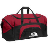 NOT SHIT FACED (WHITE) BG99 Colorblock Sport Duffel