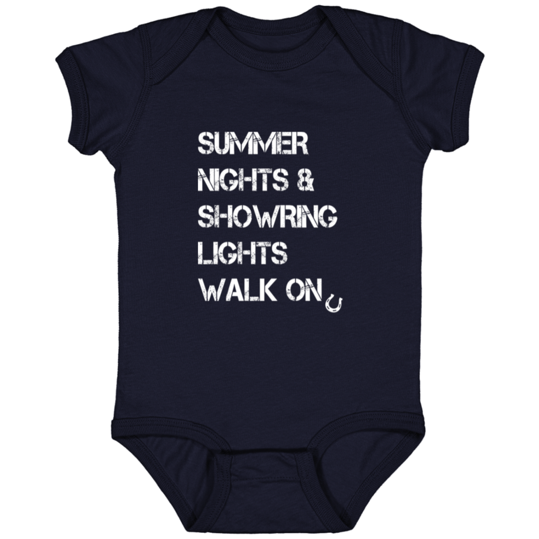 Summer Nights Showring Lights Walk On 4424 Infant Fine Jersey Bodysuit