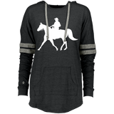Missouri Fox Trotter WITH MALE RIDER WHITE 229390 Ladies Hooded Low Key Pullover