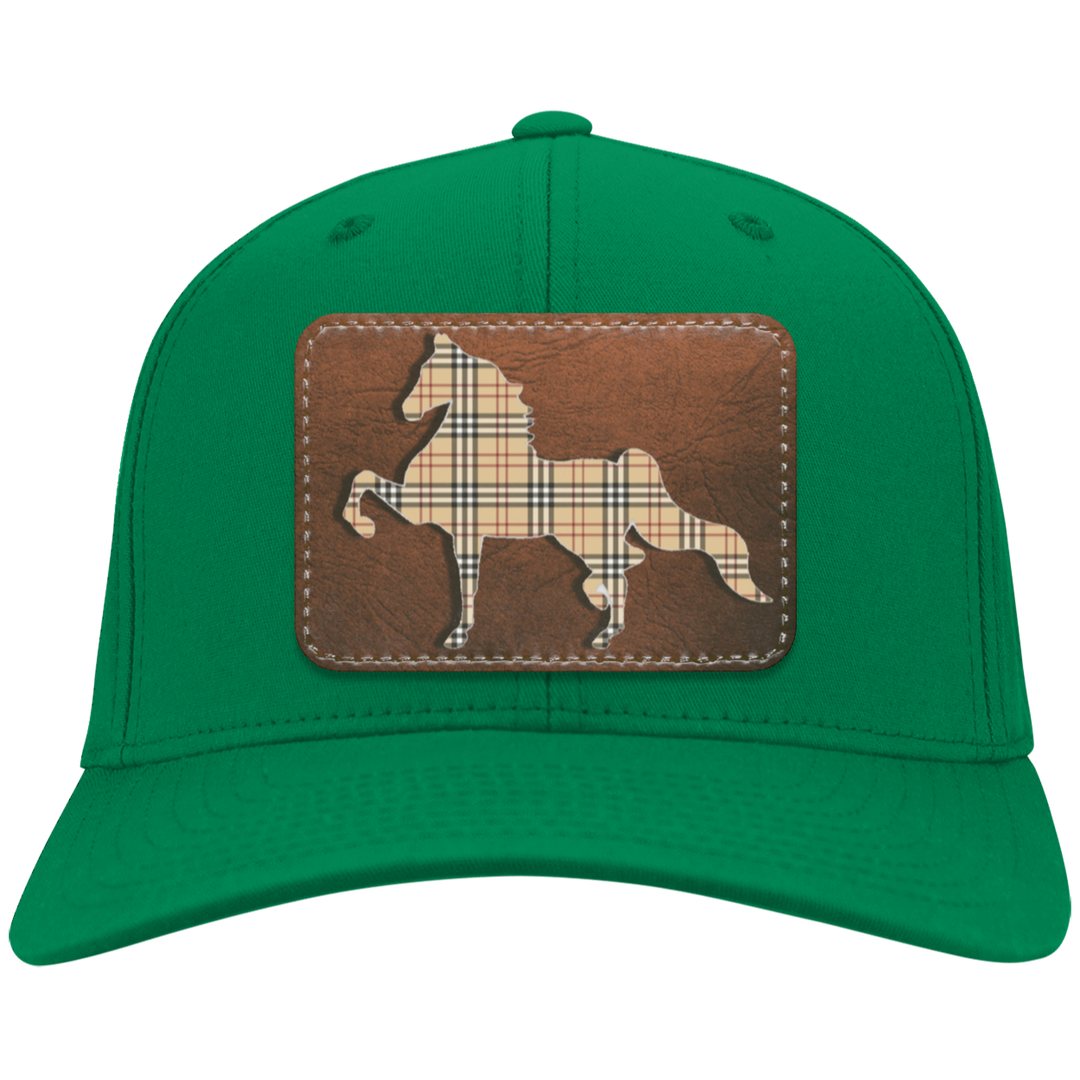 AMERICAN SADDLEBRED LEATHER PATCH (BURBURY) CP80 Twill Cap - Patch