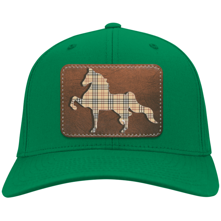 AMERICAN SADDLEBRED LEATHER PATCH (BURBURY) CP80 Twill Cap - Patch