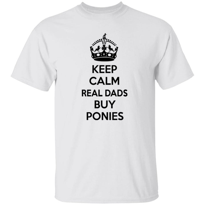 REAL DADS BUY PONIES (black) G500 5.3 oz. T-Shirt