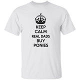 REAL DADS BUY PONIES (black) G500 5.3 oz. T-Shirt