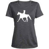 Missouri Fox Trotter LADY FINAL ART WHITE LST360 Ladies' Heather Scoop Neck Performance Tee