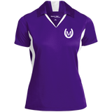 MANES RANCH (white) LST655 Ladies' Colorblock Performance Polo
