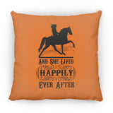 HAPPILY EVER AFTER (TWH Pleasure) Blk ZP18 Large Square Pillow