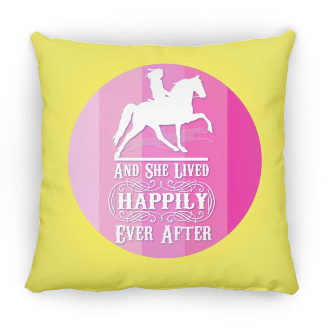 SHE LIVED HAPPILY TWH PLEASURE SHADES OF PINK ZP16 Medium Square Pillow