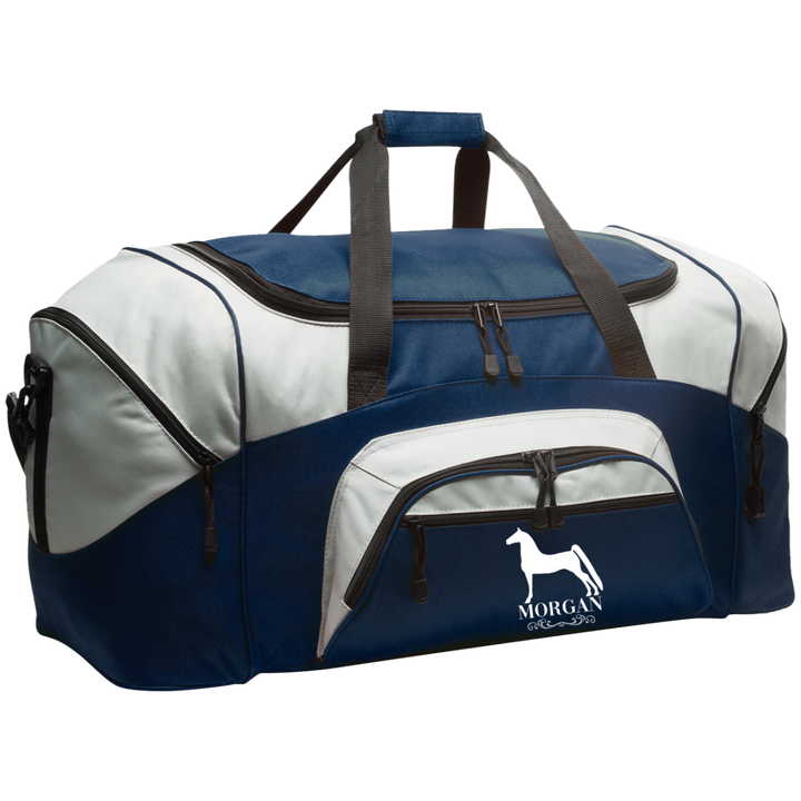 MORGAN STYLE 1 (WHITE) 4HORSE BG99 Colorblock Sport Duffel