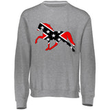 Rebel on the Rail Tennessee Walking Horse Pleasure 998HBB Youth Dri-Power Fleece Crewneck Sweatshirt