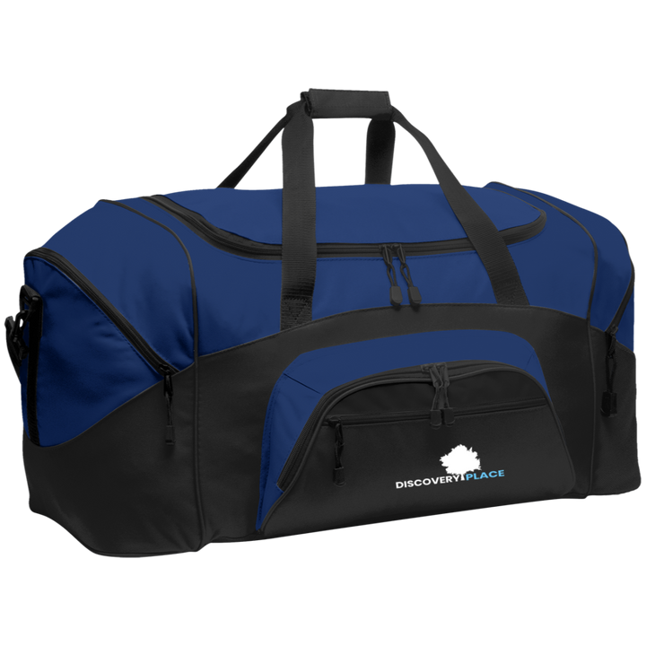 DISCOVERY PLACE LOGO 2023 DESIGN 1 BG99 Colorblock Sport Duffel