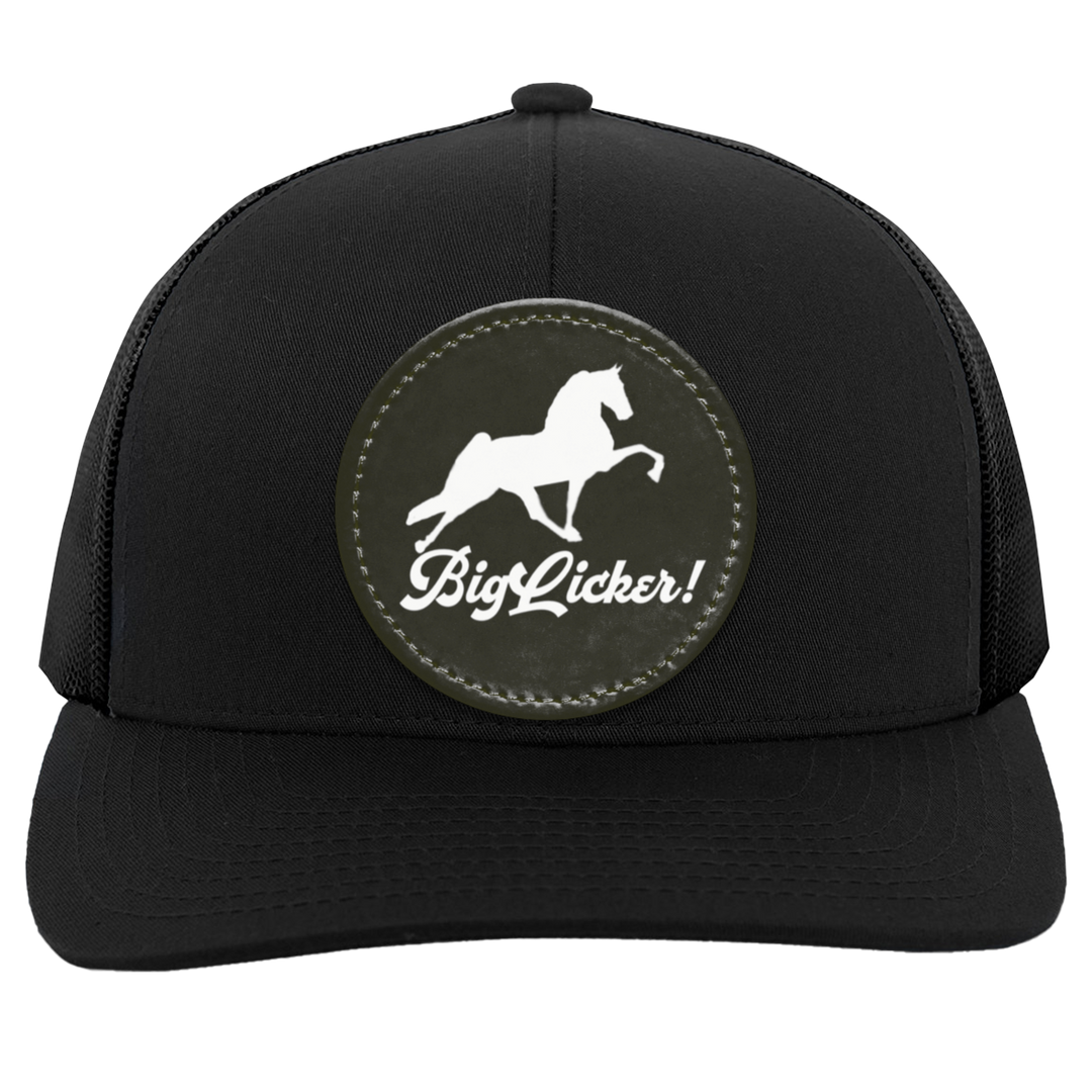 BIG LICKER PATCH HATTRUCKER HAT ( THREE SHAPES-12 COLORS AND STYLES)