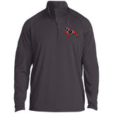 Rebel on the Rail Tennessee Walking Horse Pleasure ST850 1/2 Zip Raglan Performance Pullover