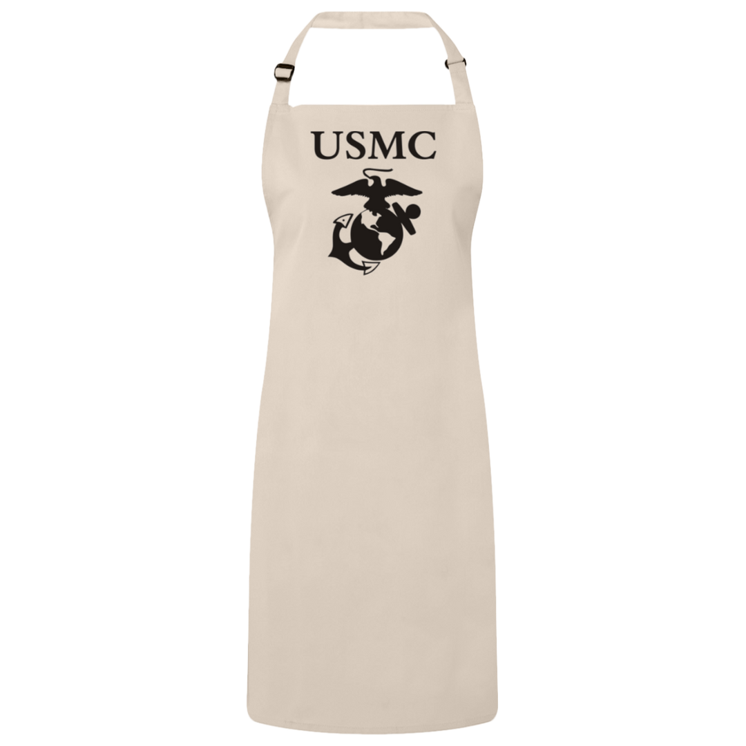 12969369602040866864usmc logo - Copy RP150 Sustainable Unisex Bib Apron