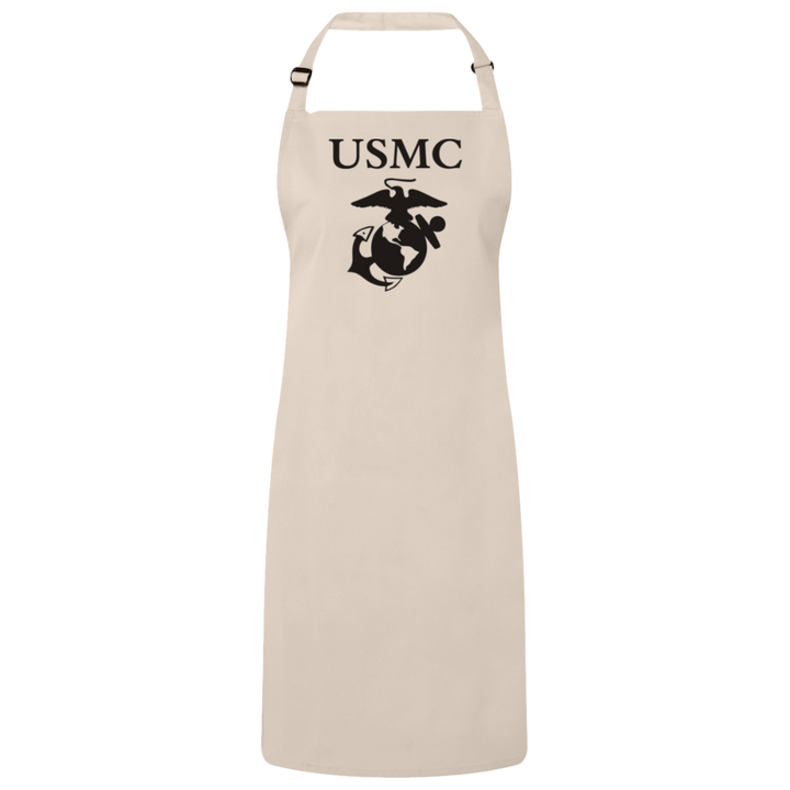 12969369602040866864usmc logo - Copy RP150 Sustainable Unisex Bib Apron