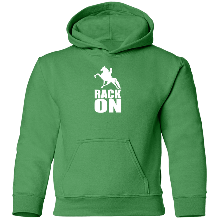 RACK ON RACKING (WHITE ART) G185B Youth Pullover Hoodie